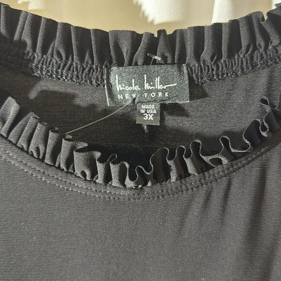 Nicole Miller Black Sleeveless Dress Size 3X NWT - Picture 6 of 6